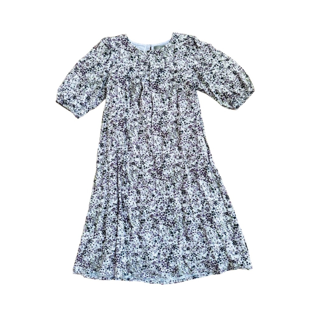 Creamie Purple Floral Dress